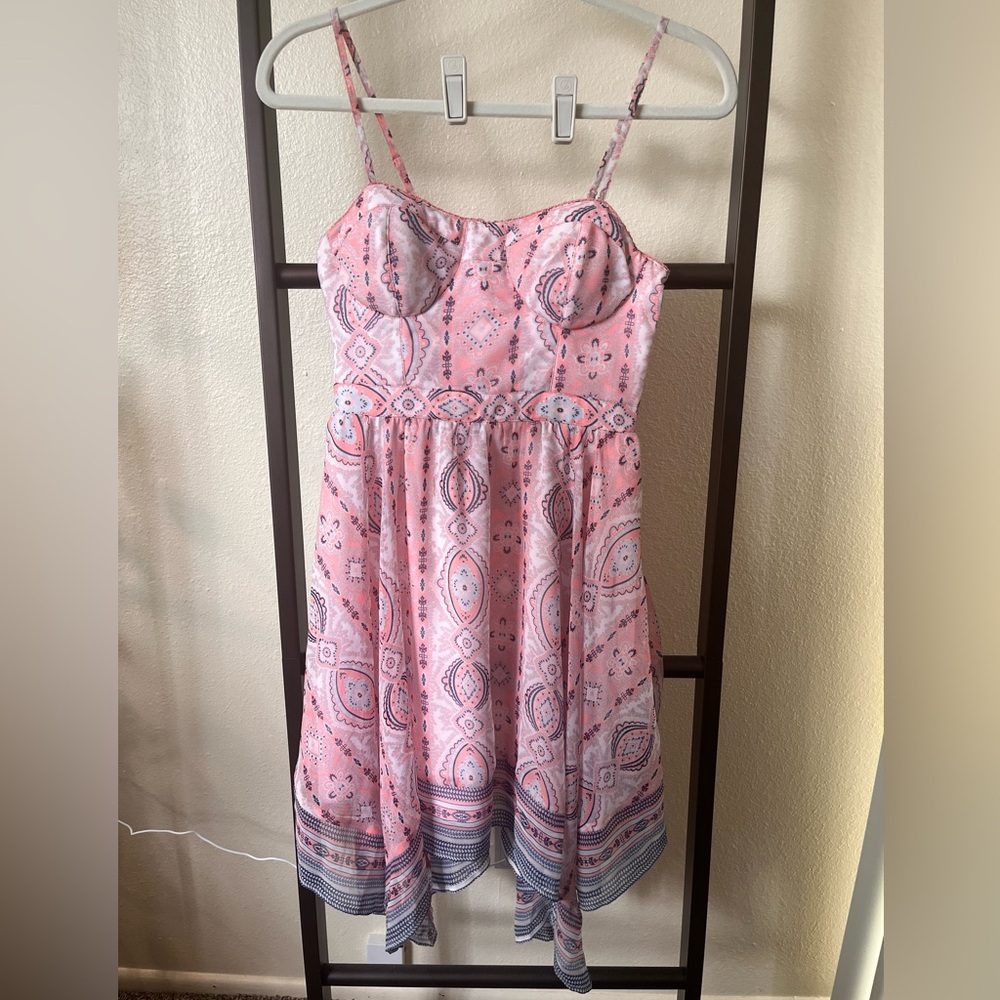 American Eagle Outfitters Pink Striped Sundress
